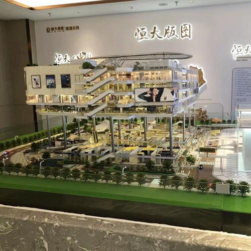 品石出品商业剖面模型 房地产沙盘的逼真场景力与咨询价值